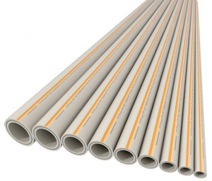 Vamzdis FV-PLAST PP-RCT FASER HOT DN90 (stabilizuotas stiklo pluoštu); PN20