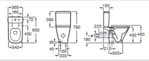 Puodas WC The Gap Square rimless