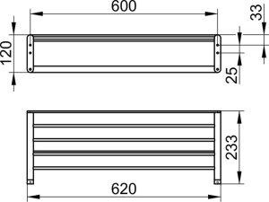 Laikiklis rankšluosčio Elegance 620mm