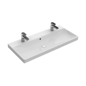 Praustuvas VILLEROY&BOCH Avento 1000x470 mm su dviem skylėmis maišytuvams