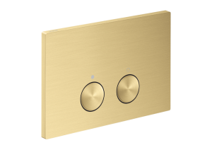 WC nuleidimo mygtukas AXOR FlushPlate Geberit Sigma WC rėmui, šlifuoto aukso spalvos (Brushed Gold Optic)