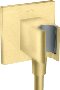 Dušo laikiklis su žarnos pajungimu AXOR ShowerSolutions, šlifuoto žalvario spalvos (Brushed Brass)
