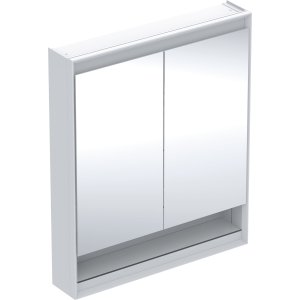 Geberit One veidrodinė spintelė 75x90x15 cm, su apšvietimu, baltos spalvos