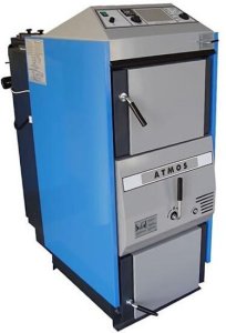 Plieninis dujų generacinis kieto kuro katilas Atmos AC 25 S; 15-26kW