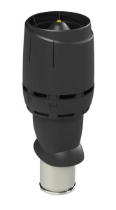 Ventiliacijos kaminėlis Vilpe FLOW 160P-IS-500 juodas