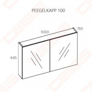 Spintelė pakabinama LED BALTECO Grada 1000x645x150 balta/pilka