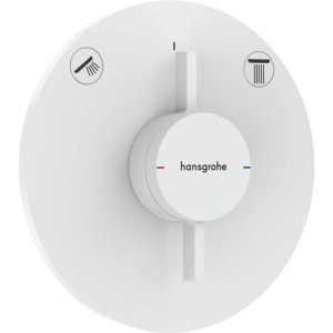 Dekoratyvinė dalis potinkiniam vonios/dušo maišytuvui HANSGROHE DuoTurn S, spalva - balta matinė (matt white)