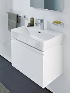 Spintelė praustuvui Laufen PRO S 550x370x390 mm, 1 stalčius, tinka praustuvui 818959, spalva - balta blizgi