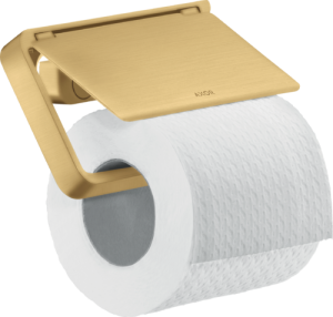 Tualetinio popieriaus laikiklis AXOR Universal Softsquare, šlifuoto aukso spalva (Brushed Gold Optic)