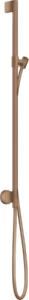 Dušo stovas AXOR One 0,9 m, su vandens pajungimu ir 1,60 m žarna, šlifuoto raudono aukso spalvos (Brushed Red Gold)