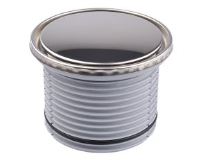 Uždedamas elementas DN110/rėmelis D133mm/D112mm su sifonu "Primus blue"