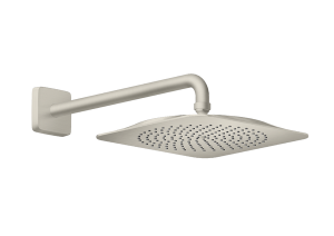 Dušo galva su laikikliu iš sienos AXOR Citterio C 270/270 1jet, nerūdijančio plieno spalvos (Stainless Steel Optic)