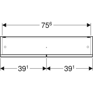Veidrodinė spintelė Geberit Selnova Square 80 cm. Karijos medienos spalvos