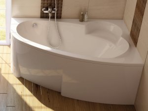 Vonios panelė Ravak Asymmetric 150 cm (D)