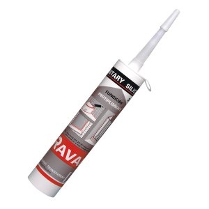 Silikoninis glaistas Ravak Professional 310 ml, baltos spalvos