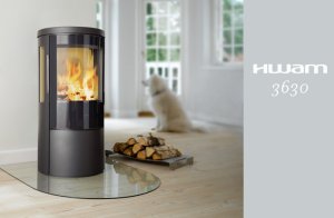 Plieninė krosnelė HWAM 3630m - Autopilot (556x1148x442); 6kW