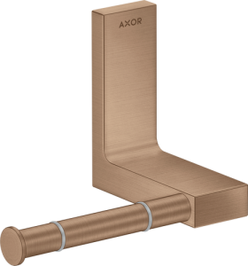 Tualetinio popieriaus laikiklis AXOR Universal Rectangular, šlifuoto raudono aukso spalva (Brushed Red Gold)