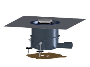 HL570 FlexBox Sifonas plokščiam dušo padėklui