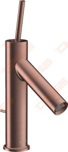 Praustuvo maišytuvas AXOR Starck 90 su svirtiniu (pop-up) dugno vožtuvu, šlifuoto raudono aukso spalvos (Brushed Red Gold)