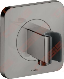 Dušo laikiklis su žarnos pajungimu AXOR Citterio E, poliruoto juodo chromo spalvos (Polished Black Chrome)