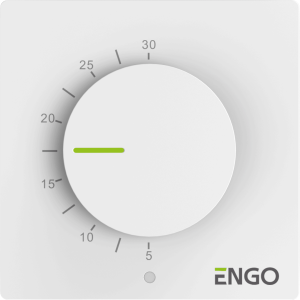 ENGO ESIMPLE-230W laidinis, virštinkinis temperatūros reguliatorius su ratuku, 230V 
