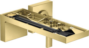 Praustuvo maišytuvas AXOR MyEdition 221 mm, 2 dalių, iš sienos, be apdailos, šlifuoto žalvario spalvos (Brushed Brass)