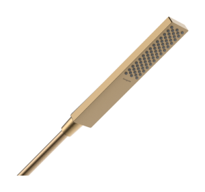 Rankinė dušo galvutė HANSGROHE Pulsify E 100, 1 srovės, EcoSmart+, spalva - šlifuota bronza (brushed bronze)