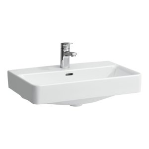 Praustuvas Laufen PRO S Compact 600x380x95 mm, šlifuota apačia, be angos maišytuvui