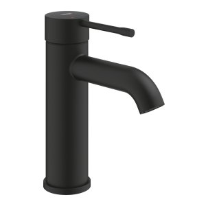 Praustuvo maišytuvas GROHE Essence S dydžio, be dugno vožtuvo, matinis juodas (Phantom Black)