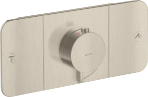 Dekoratyvinė dalis AXOR One potinkiniam termostatiniam maišytuvui, 2 funkcijų, šlifuoto nikelio spalvos (Brushed Nickel) 