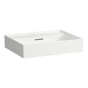Praustuvas Laufen KARTELL 600x460x145 mm, be angos maišytuvui, spalva - balta LCCA (LAUFEN Clean Coat Active)