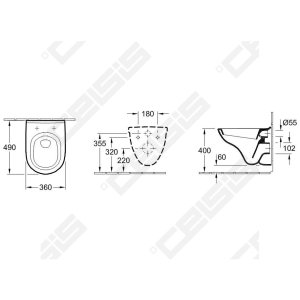 Pakabinamas unitazas VILLEROY&BOCH O.Novo