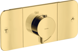 Dekoratyvinė dalis AXOR One potinkiniam termostatiniam maišytuvui, 2 funkcijų, poliruoto aukso spalvos (Polished Gold Optic)
