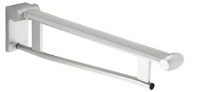 Atlenkiamas porankis Plan Care 650mm,  chromas/baltas