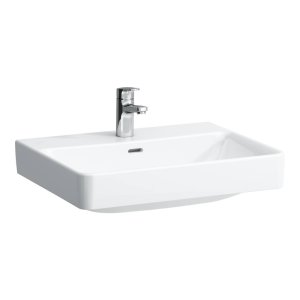 Praustuvas Laufen PRO S 600x465x95 mm, su 1 anga maišytuvui viduryje, spalva - balta LCC (LAUFEN Clean Coat) 