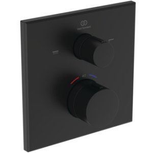 Dekoratyvinė dalis vonios/dušo maišytuvui Ideal Standard Ceratherm C100, termostatinė, spalva - juoda matinė