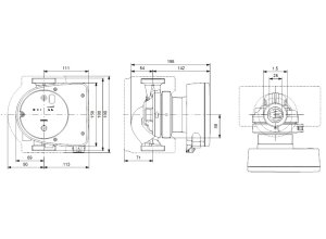 Cirkuliacinis siurblys Grundfos Magna1 25-60 180mm
