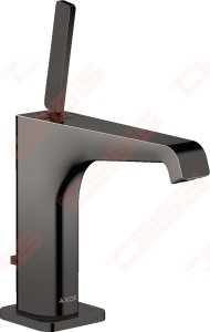 Praustuvo maišytuvas AXOR Citterio E 130 su svirtiniu (pop-up) dugno vožtuvu, poliruoto juodo chromo spalvos (Polished Black Chrome)