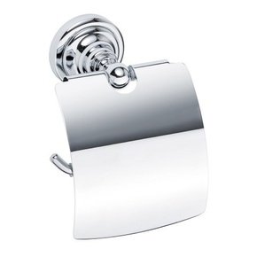 WC popieriaus laikiklis su dangteliu Bemeta Retro, chromas