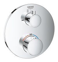 Dekorativinė dalis vonios potinkinio maišytuvo Grohe Grohterm, 2 funkcijos, apvali SmartControl
