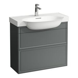 Spintelė praustuvui Laufen THE NEW CLASSIC 775x315x675 mm, 2 stalčiai, tinka praustuvui 813855, spalva - traffic grey