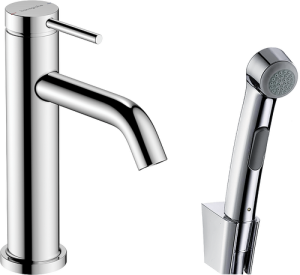 Praustuvo maišytuvas HANSGROHE Tecturis S 110 su rankiniu bidė dušeliu, 1,6 m dušo žarna, spalva - chromo (chrome)