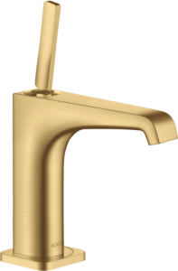 Praustuvo maišytuvas AXOR Citterio E 130 su dugno vožtuvu, šlifuoto aukso spalvos (Brushed Gold Optic)