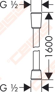 Dušo žarna HANSGROHE Isiflex 1,6 m