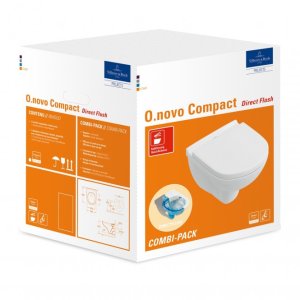 Pakabinamas unitazas VILLEROY&BOCH O.Novo Compact + dangtis
