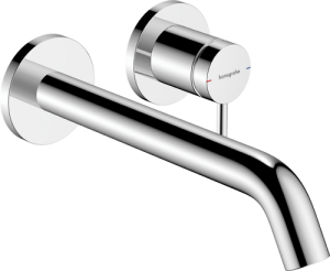 Praustuvo maišytuvas HANSGROHE Tecturis S 225 EcoSmart+, iš sienos, su neužsidarančiu dugno vožtuvu, spalva - chromo (chrome)