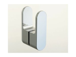 Dušo durys Ravak Chrome CRV1-80, satino spalvos profiliu, skaidriu stiklu