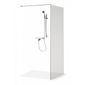 Dušo sienelė Brasta Glass DIJA 1295-1301x2000 pilkas stiklas