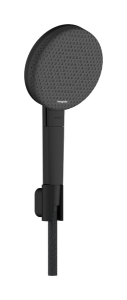 Dušo komplektas HANSGROHE Raindance Alive Select S 125, 3 srovių, EcoSmart, su 1,6 m dušo žarna, spalva - juoda matinė (matt black)