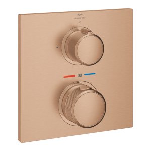 Dalis dekoratyvinė potinkinio dušo maišytuvo Grohe Allure, 1 funkcijos,  matinė rausvo aukso spalva